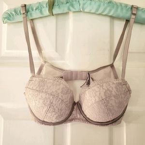 🦋Taupe Dream Angels lined lace demi bra